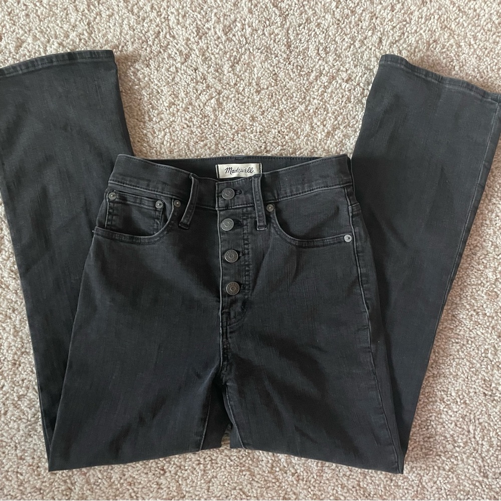 Madewell Cali Demi-Boot High Rise Size 24 Lunar Wash Black